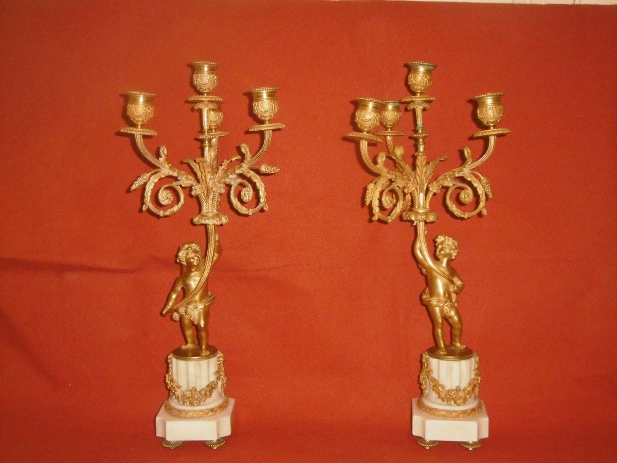 Pair Of 18th Candelabra