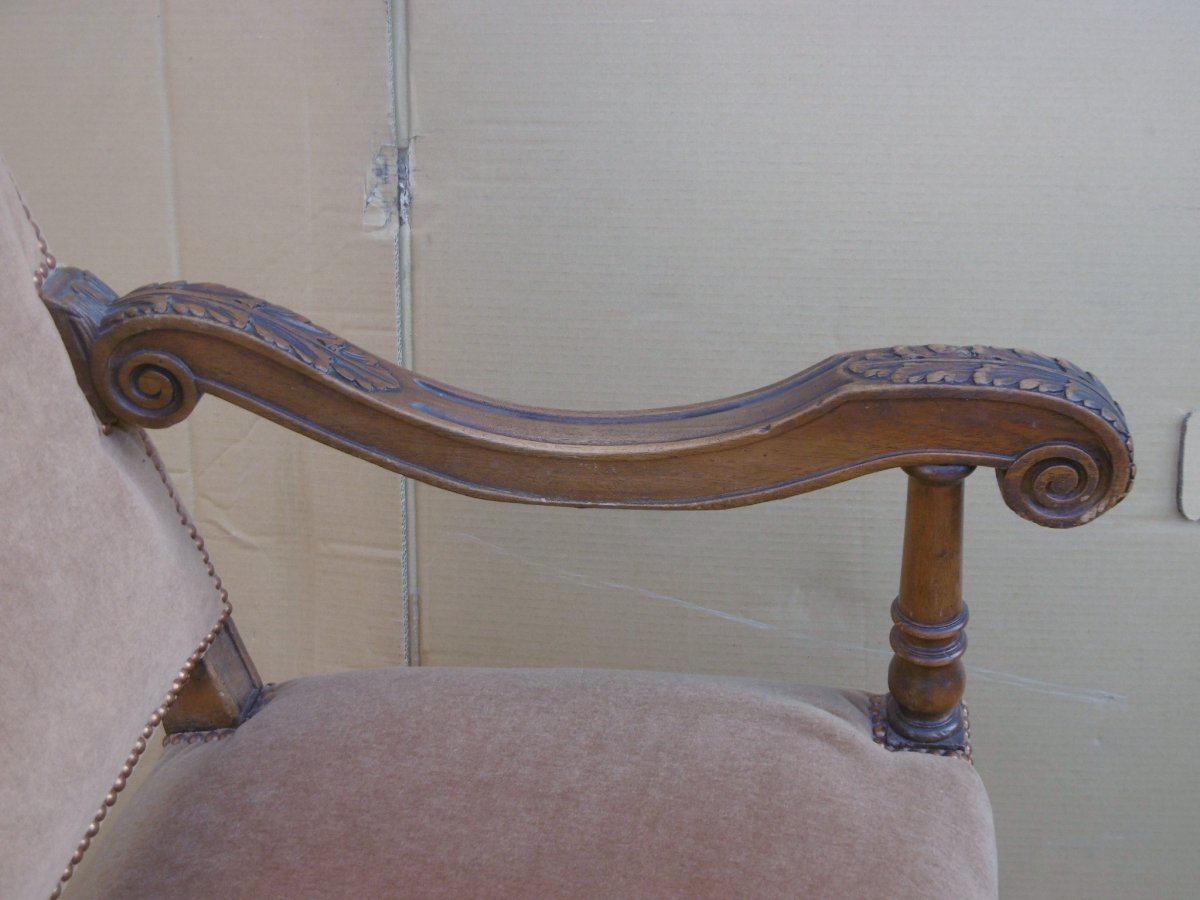 Paire de fauteuils Louis XIII-photo-1