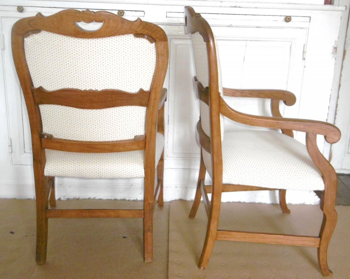 Pair Of 19th Century Armchairs-photo-2