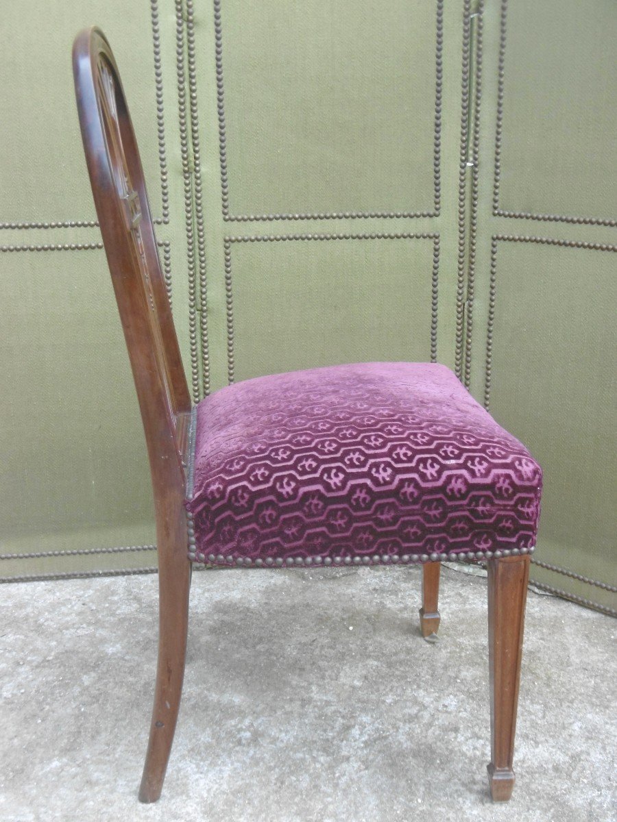 Series Of Ten Solid Mahogany Chairs-photo-2