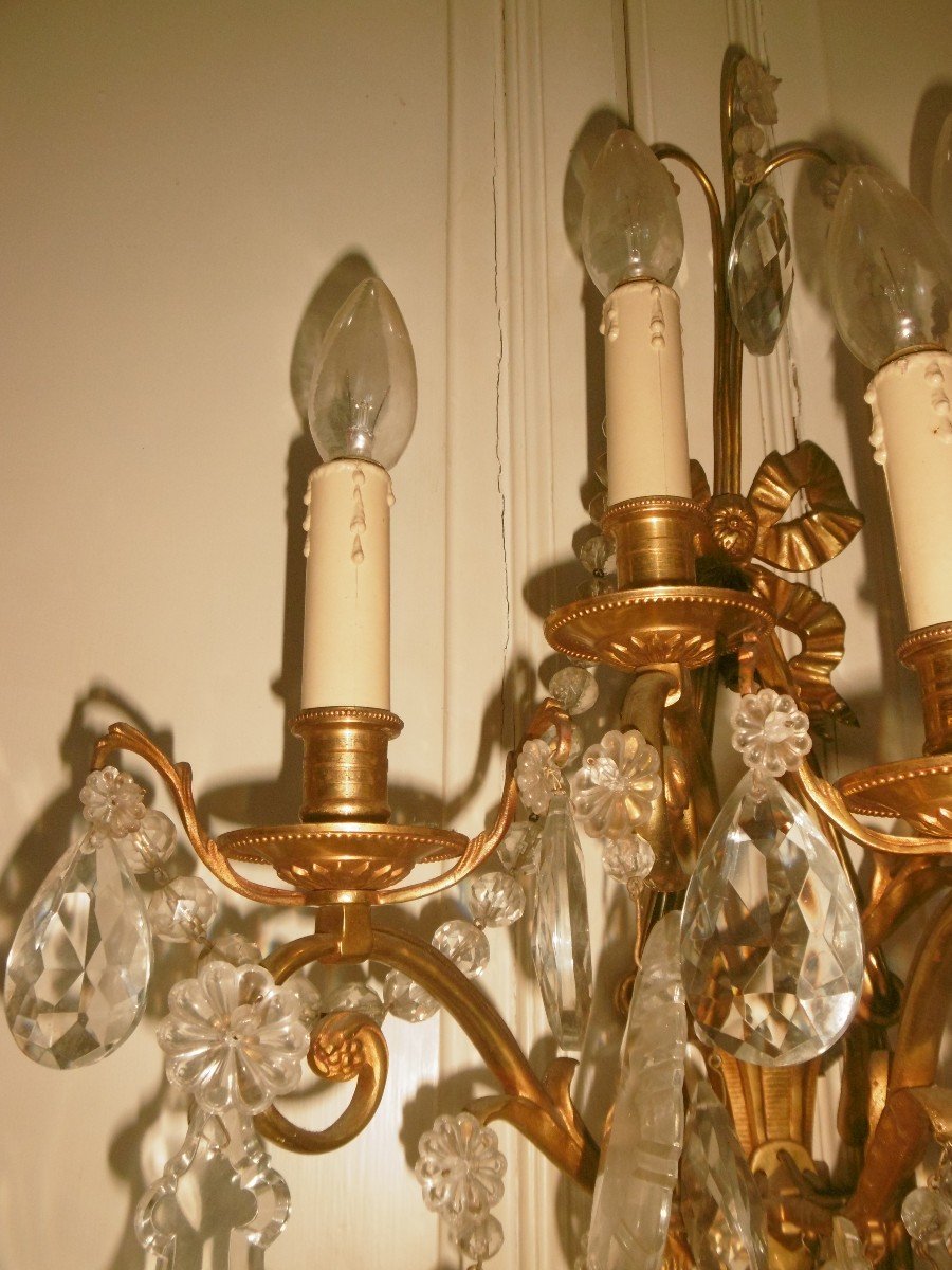Paire d'appliques Louis XVI-photo-1