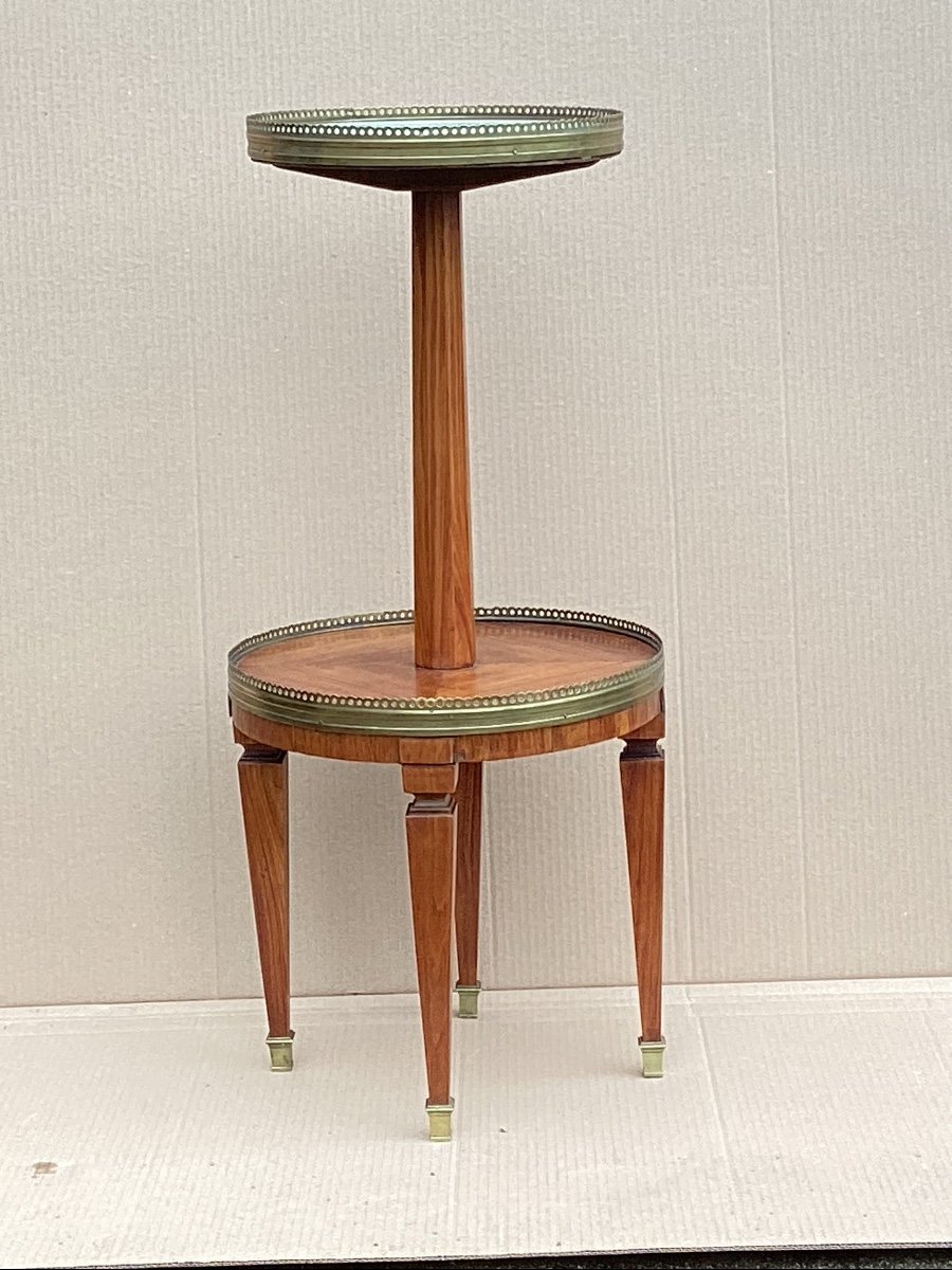 Double Tray Pedestal Table-photo-6