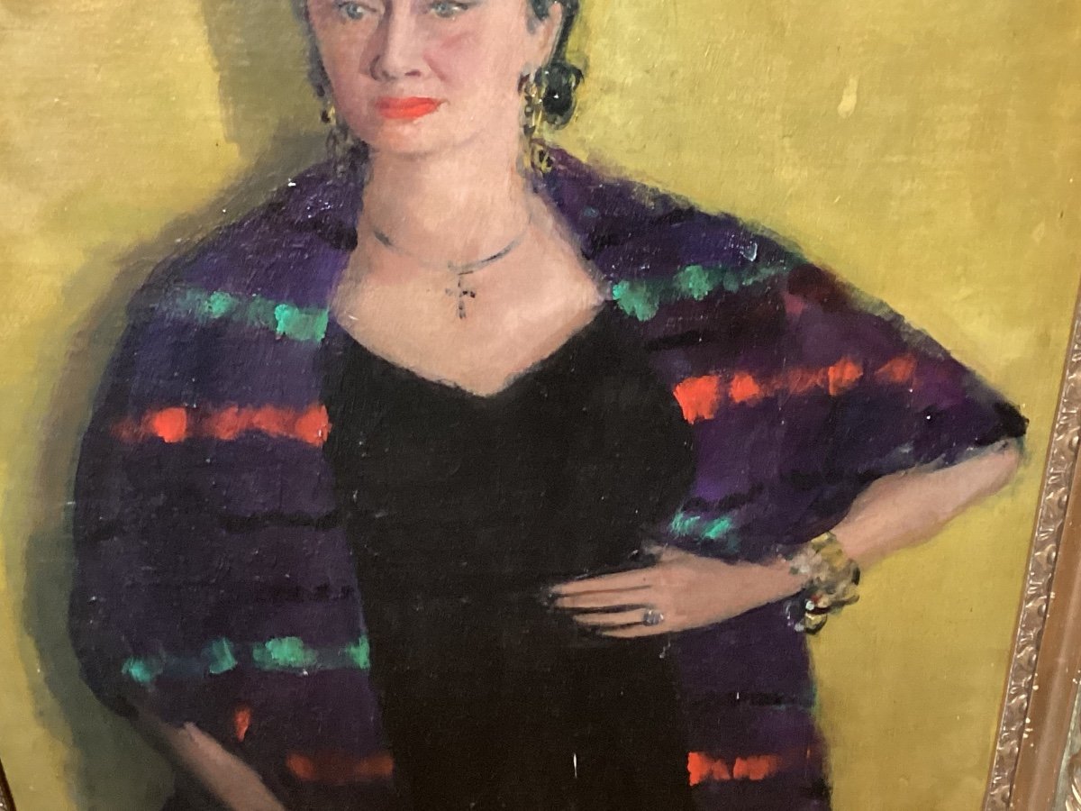 Peinture Portrait De Femme -photo-4