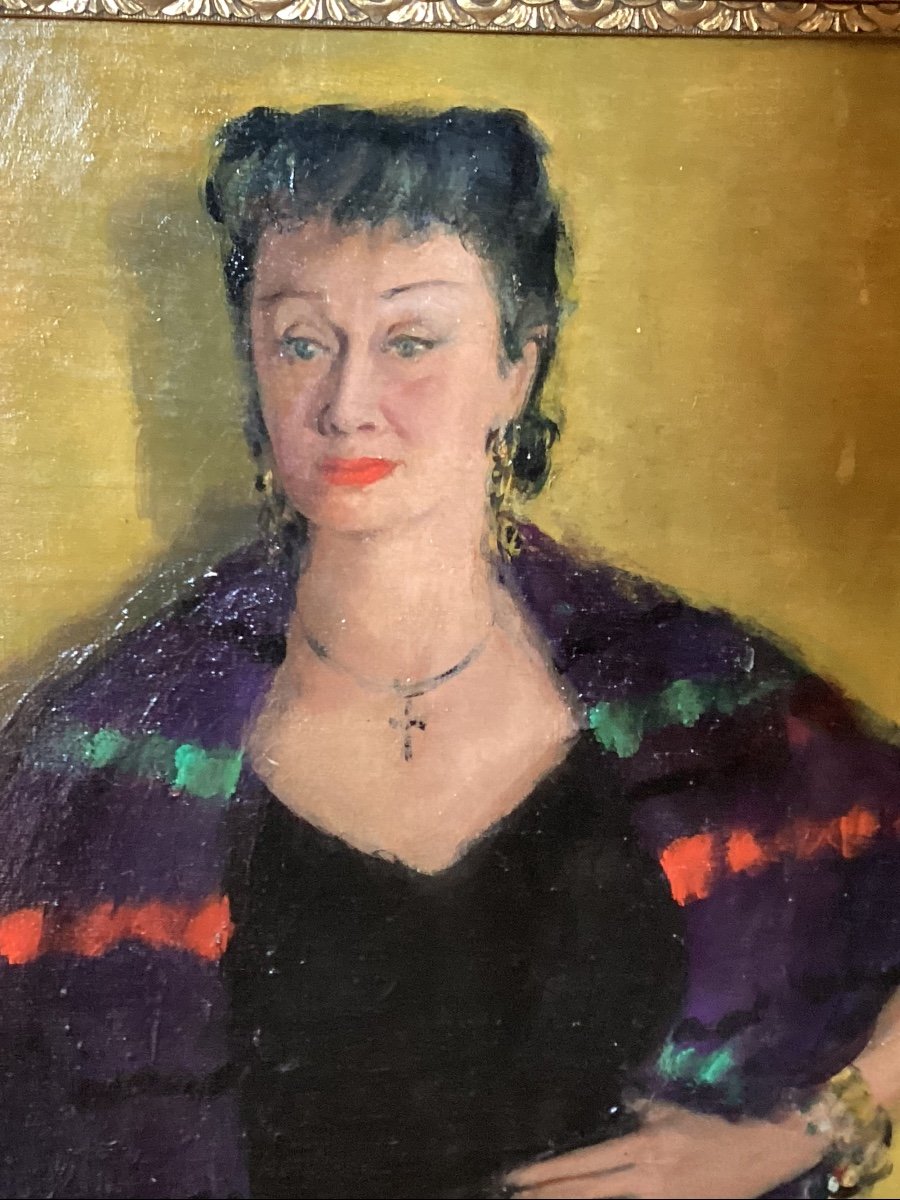 Peinture Portrait De Femme -photo-3