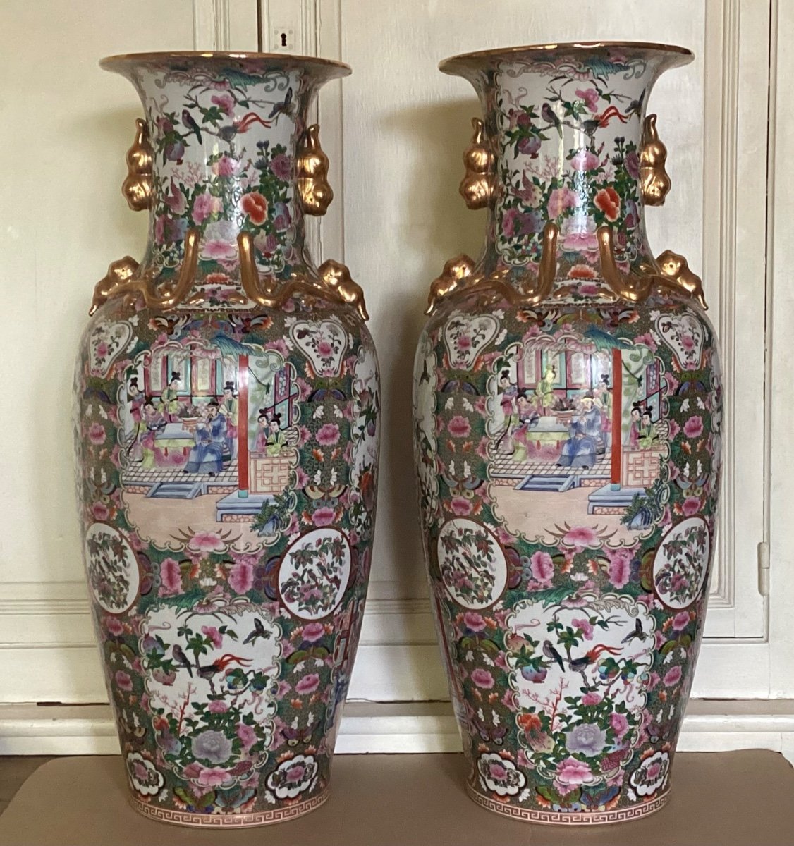 Pair Of China Vases-photo-2