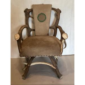 Armchair With Deer Antlers