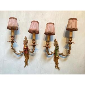 Pair Of Chinese Sconces