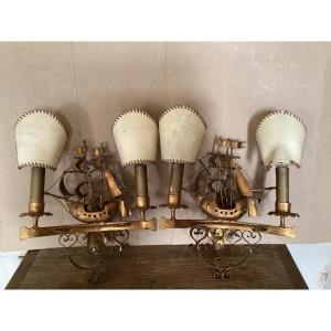 Pair Of Sconces 1940