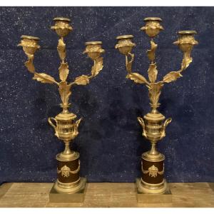 Pair Of Candelabras Late 18th