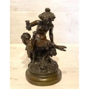 Statue En Bronze De Clodion 