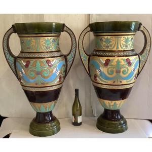 Jules Loebnitz Pair Of Vases 