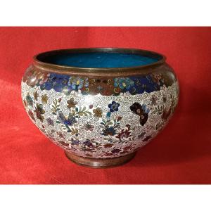 Cache-pot En émaux Cloisonnés