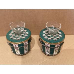 Paire de bouquetières Sèvres