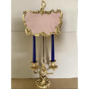 Lampe à écran Louis XV