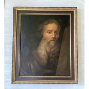 Portrait du prophète Moïse 17ème 