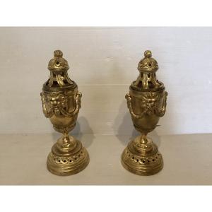 Pair Of Louis XVI Cassolettes 
