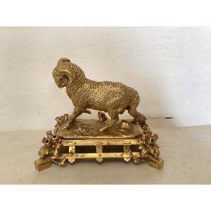 Statue en bronze « bouquetin »