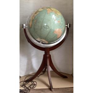 Mappemonde de parquet 