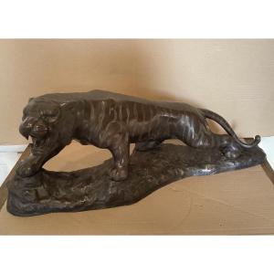 Tigre en bronze japonais 