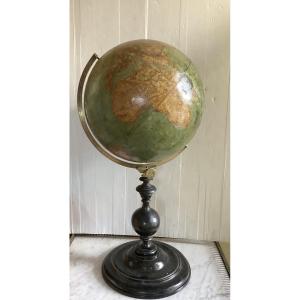 Erdglobus World Map Verified By H.kiepert