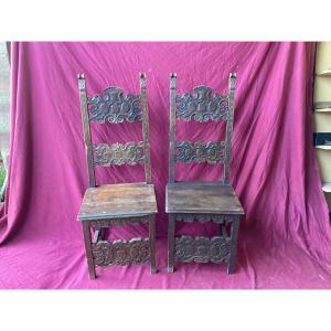 Paire de chaises style 17ème