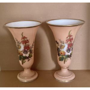Baccarat Pair Of Vases