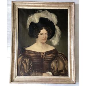 Portrait Of A Lady Of High Social Standing In The 17th-century Style