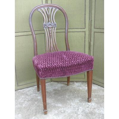 Series Of Ten Solid Mahogany Chairs
