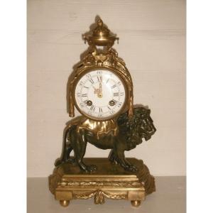 Louis XVI Lion Clock