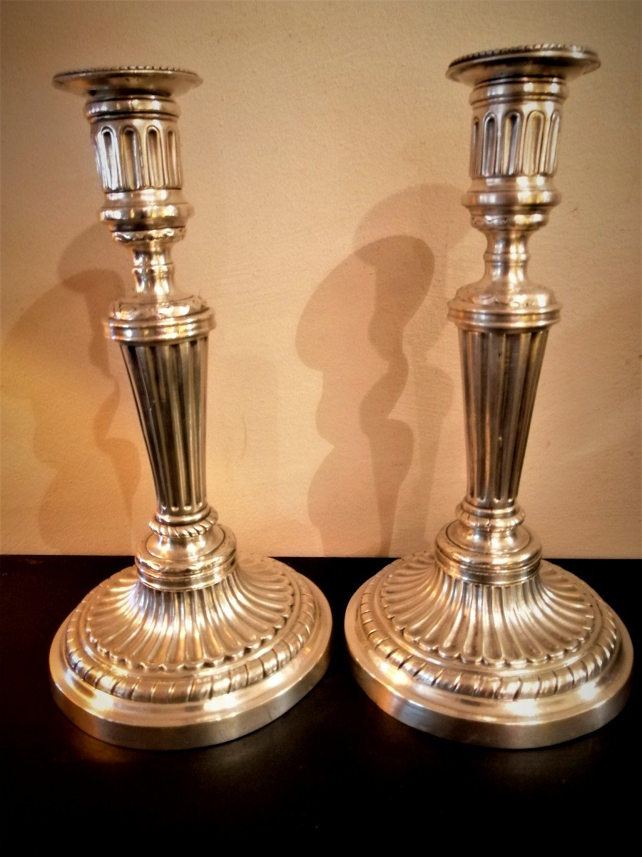 Pair Of XIXth Century Candlesticks