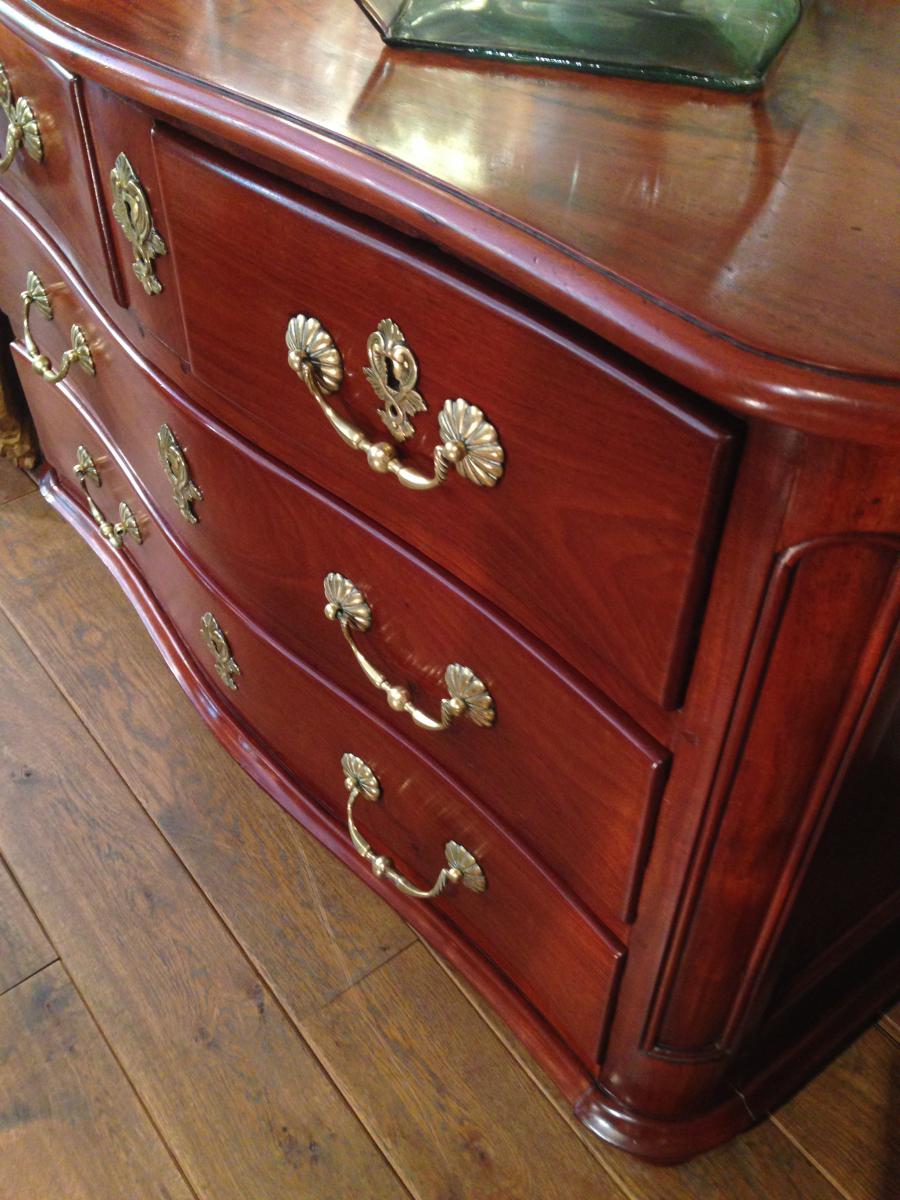 From Port Mahogany Commode Louis XIV-photo-2