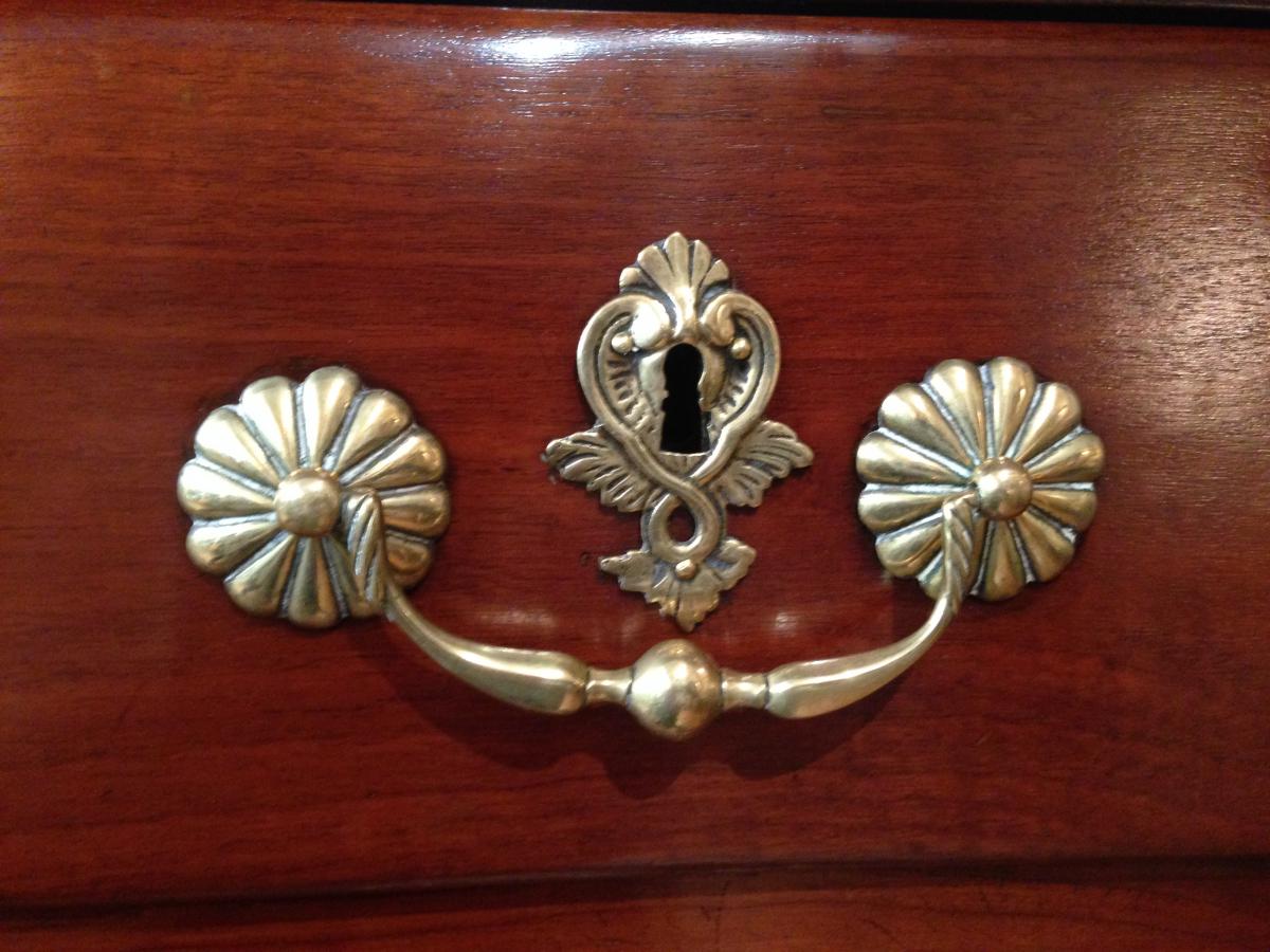 From Port Mahogany Commode Louis XIV-photo-3
