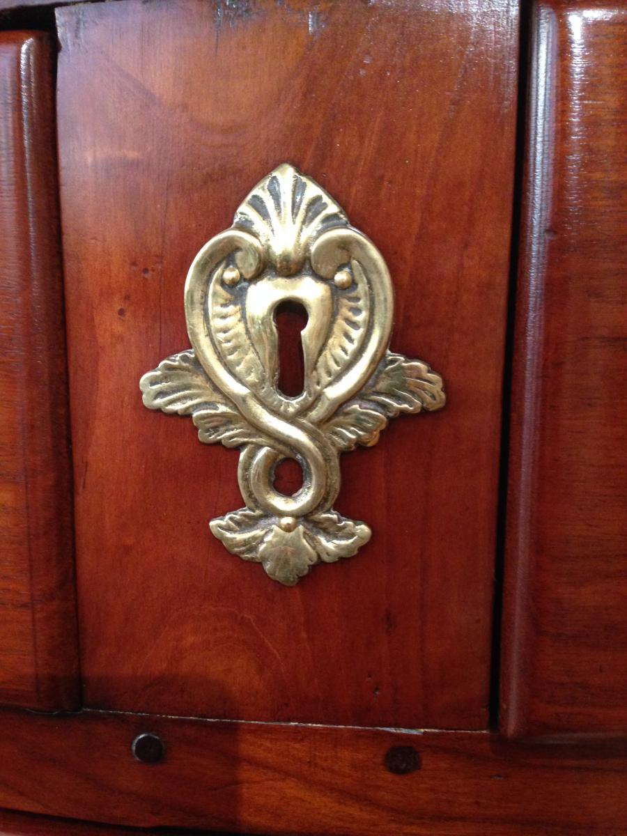 From Port Mahogany Commode Louis XIV-photo-4