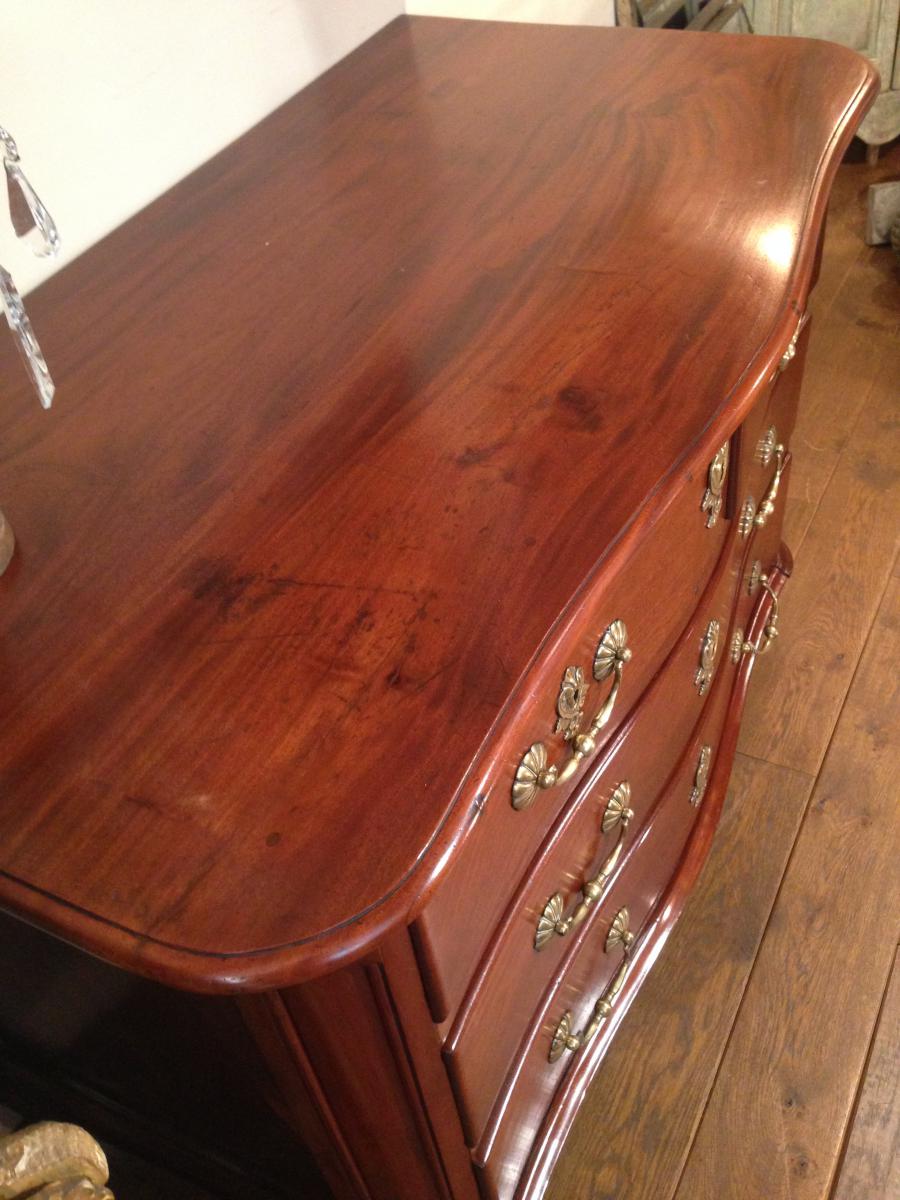 From Port Mahogany Commode Louis XIV-photo-2