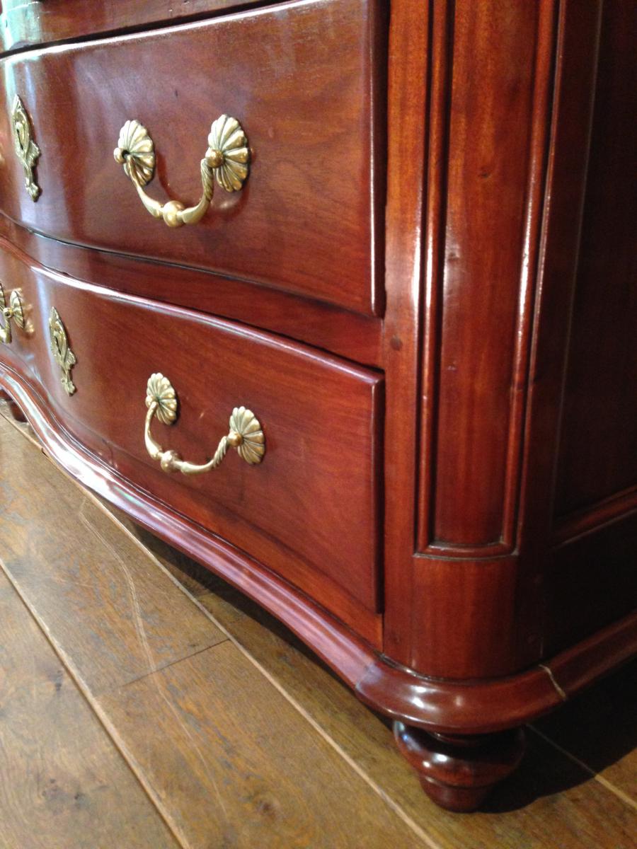 From Port Mahogany Commode Louis XIV-photo-3