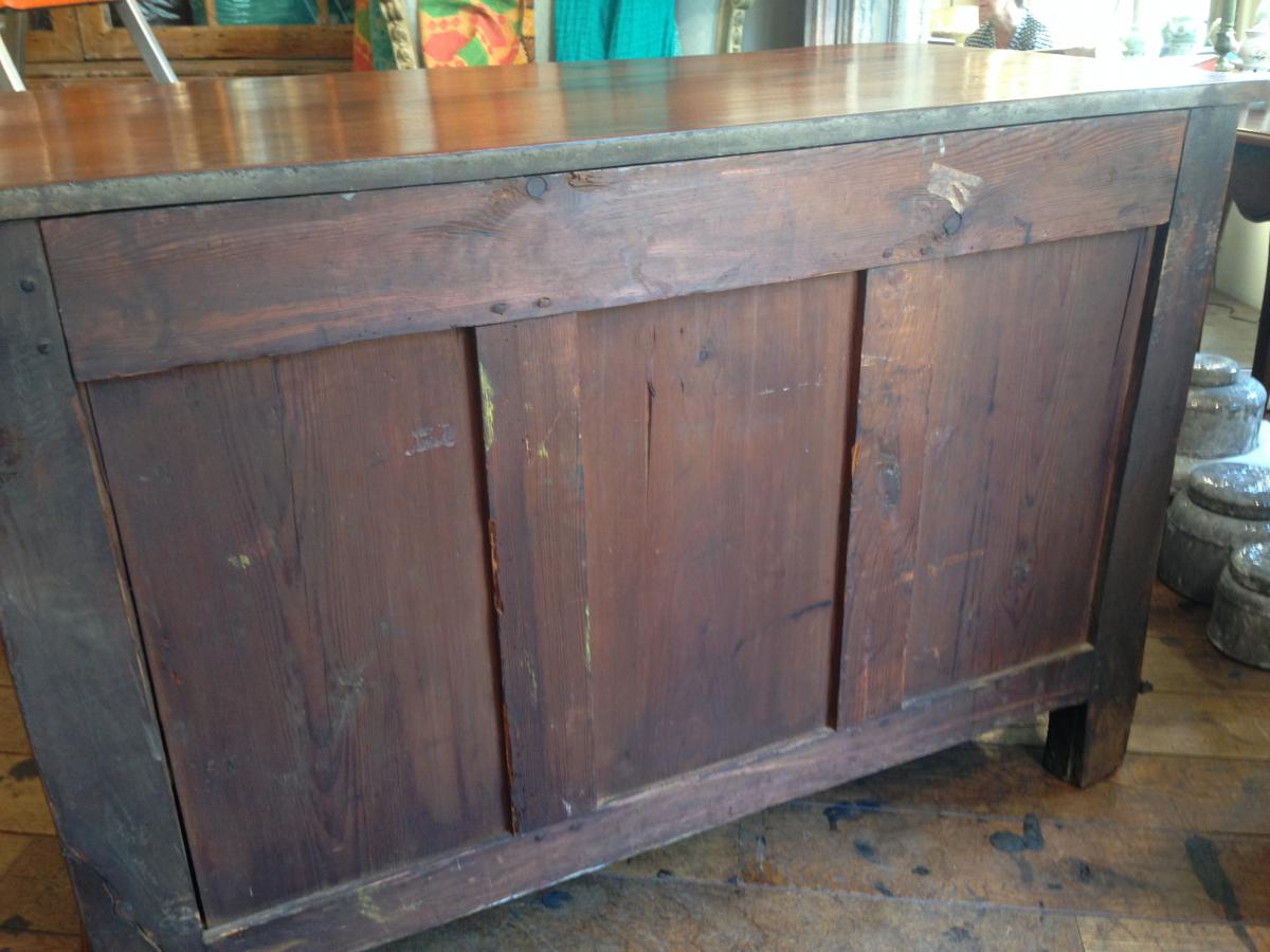 From Port Mahogany Commode Louis XIV-photo-7