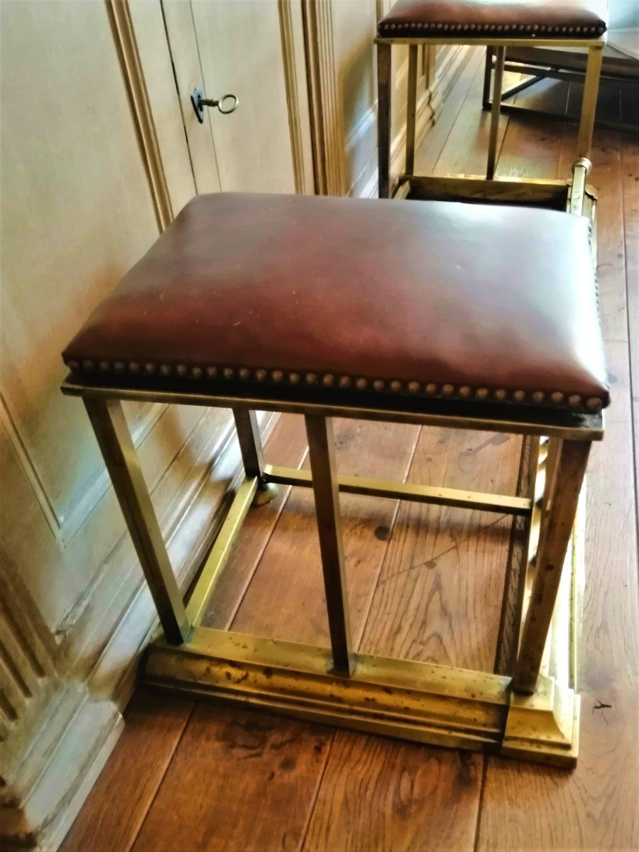 Bench Or Fireplace Seats XIXth Century-photo-3