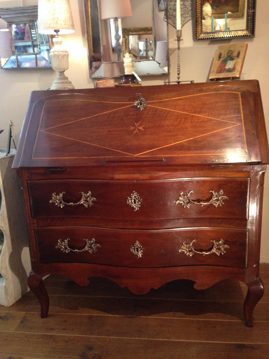 Office Dos d'Or Slope Louis XV Walnut Ass