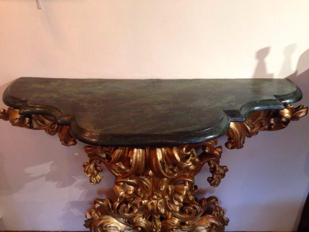 Console En Bois Doré 18 ème Siècle-photo-2