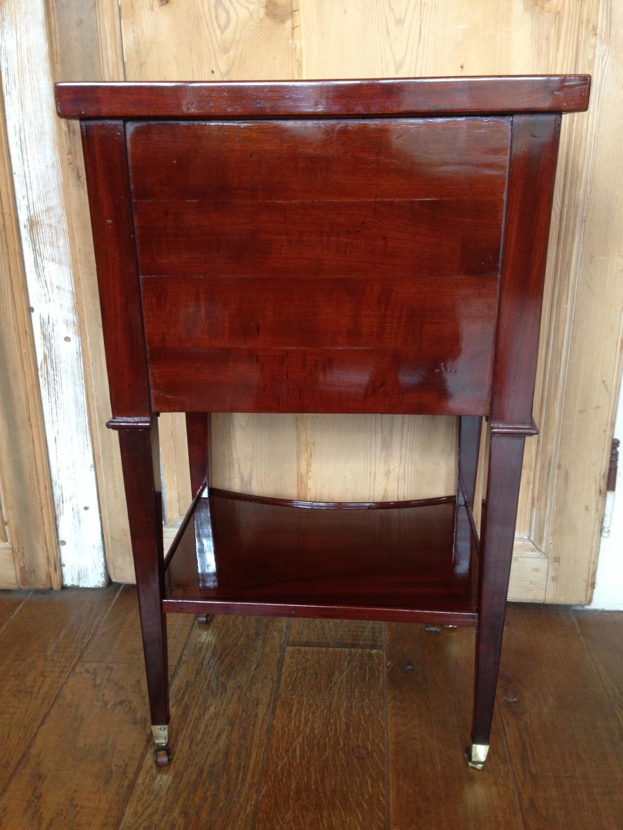 Antique Bedside Louis XVI Stamped Etienne April-photo-4