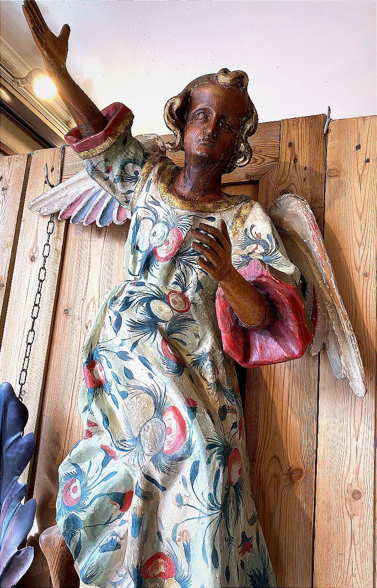 18th Century Wooden Angel