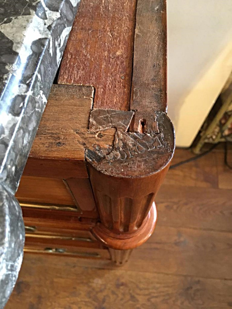 Commode Louis XVI Stamped P. Forget-photo-5