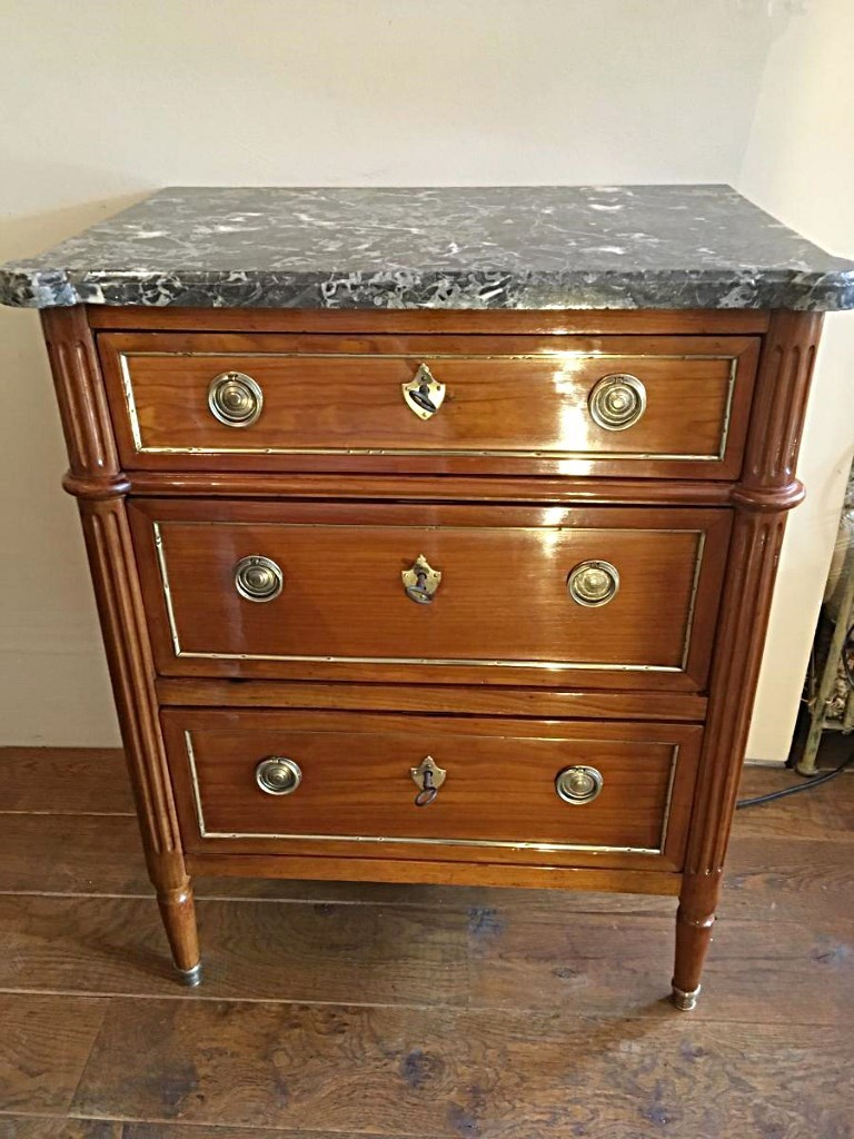 Commode Louis XVI Stamped P. Forget-photo-8
