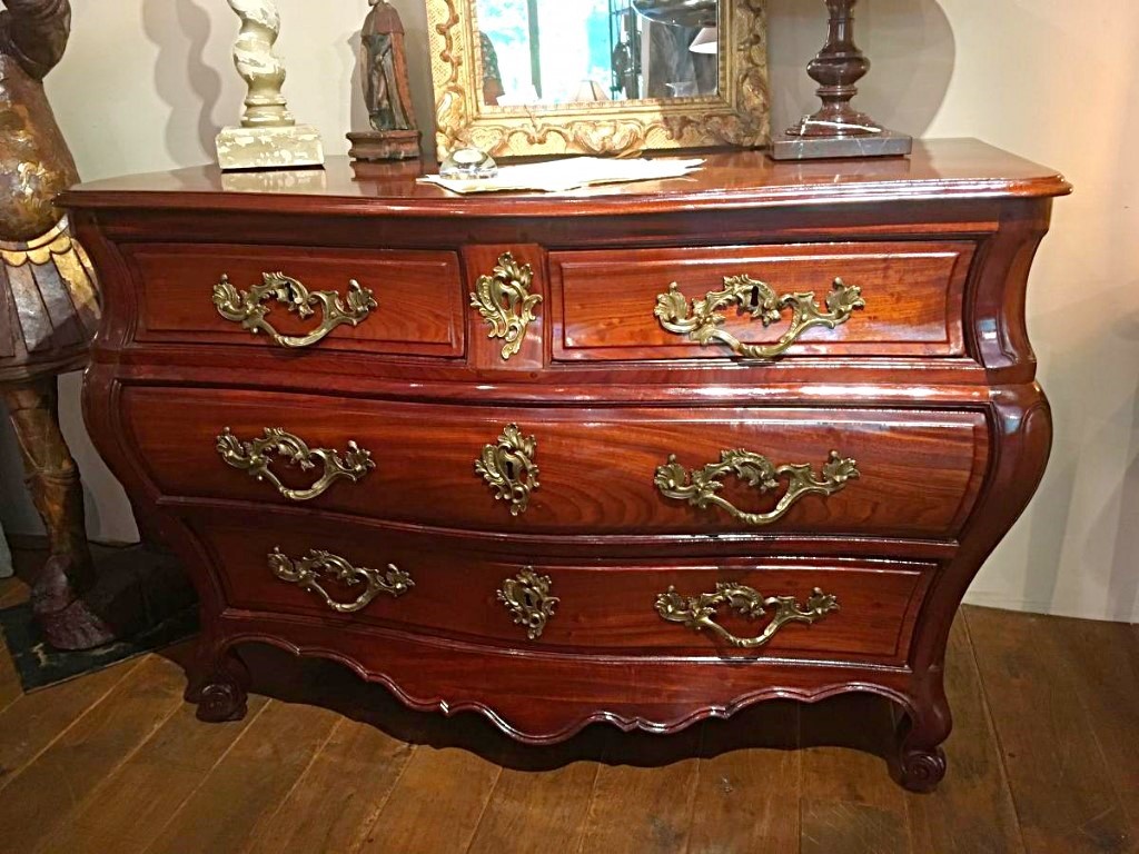 Convenient Port Louis XV Mahogany From Cuba 18th Century-photo-2
