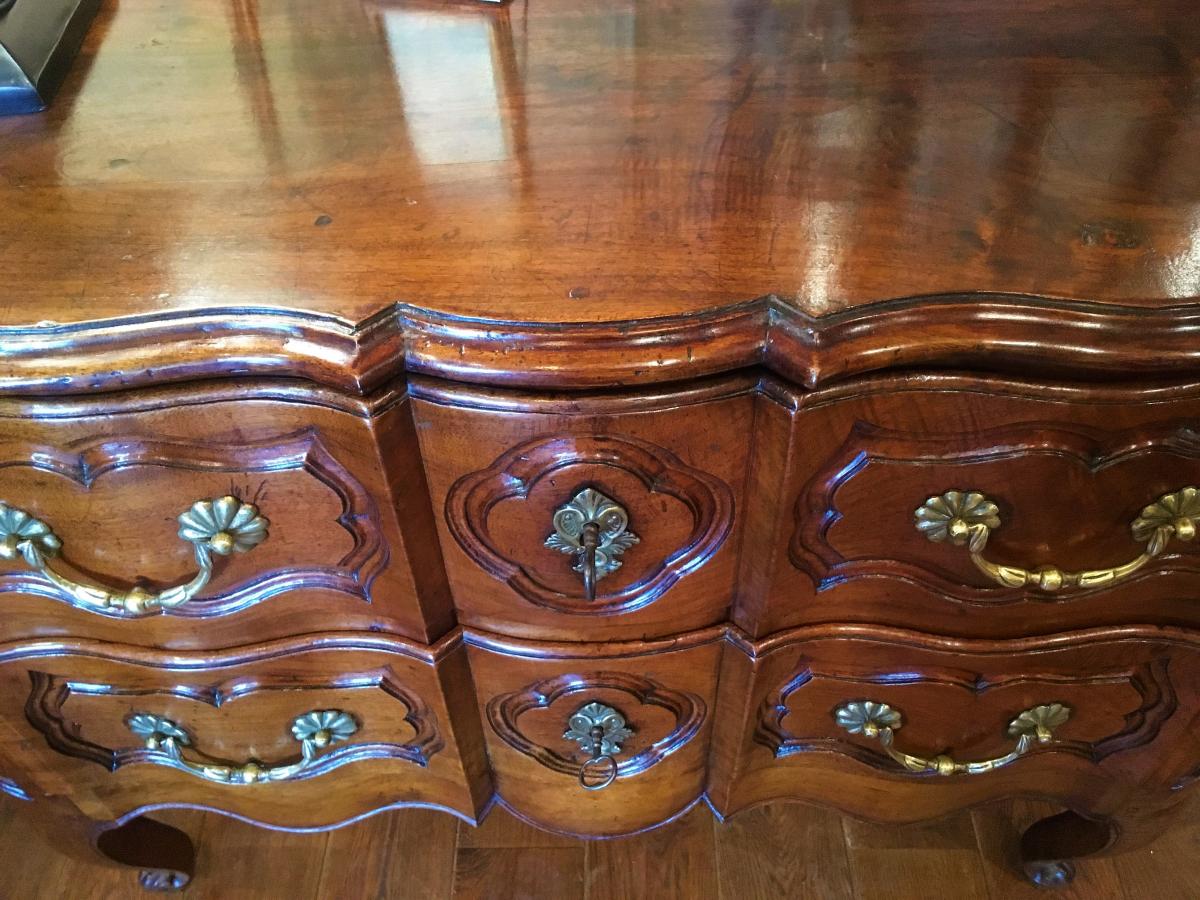 Walnut Double Walnut Convenient Chest, XVIII-photo-6