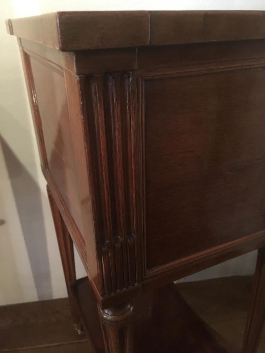Bedside Louis XVI Mahogany 19th Century-photo-3