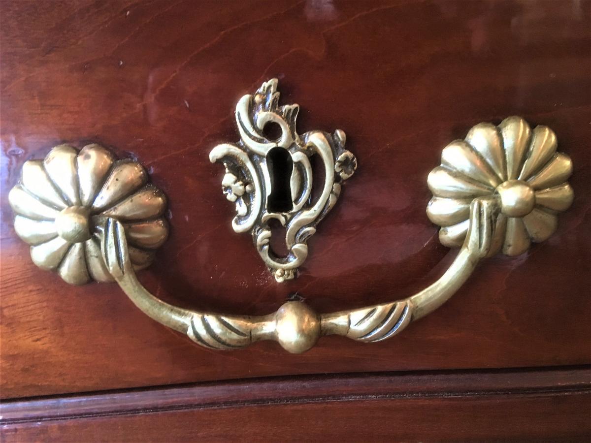 Convenient Port Louis XV Mahogany From Cuba 18th Century-photo-4