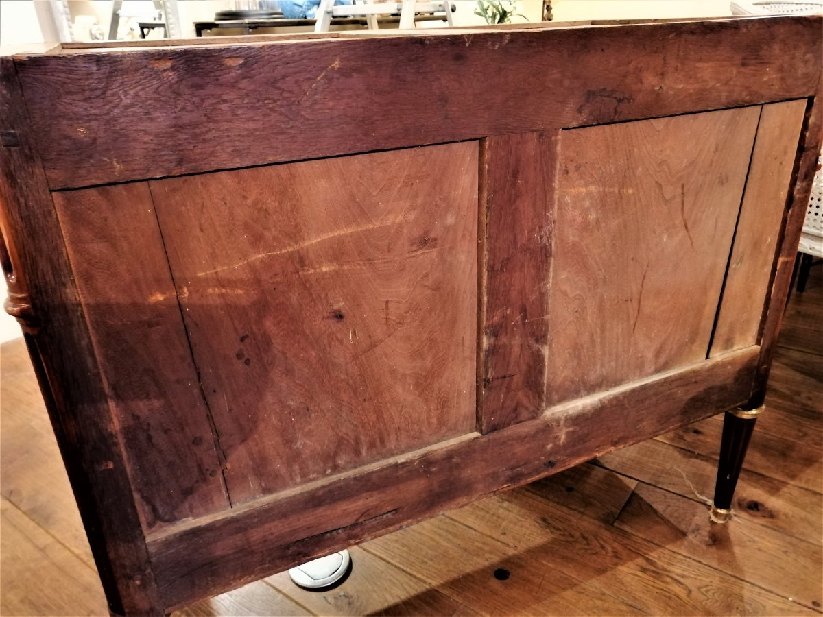 Commode Louis XVI Mahogany Stamped From Jf Dubut-photo-7