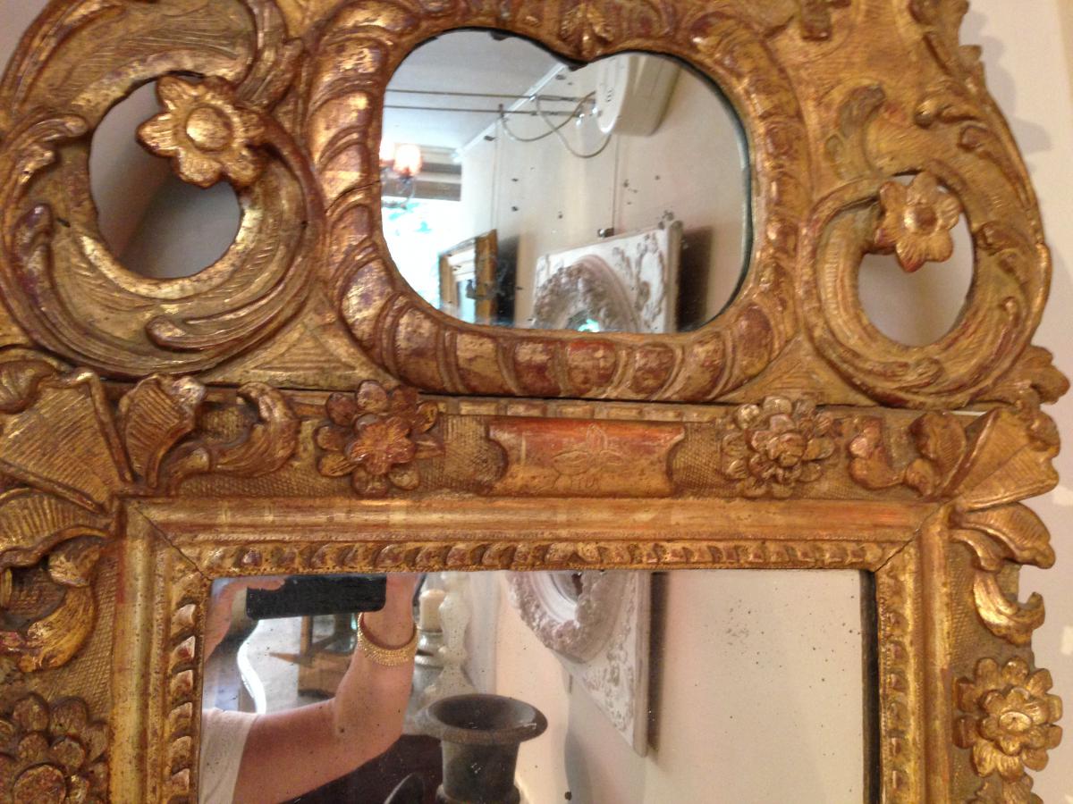 Miroir d'époque Régence-photo-2