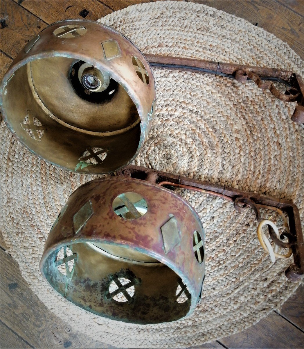 Pair Of Lanterns / Sconces XXth Century-photo-2